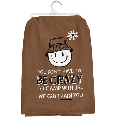 Camp With Us Kitchen Towel - Cotton