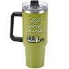 Rhymes With Travel Mug - Stainless Steel, Plastic