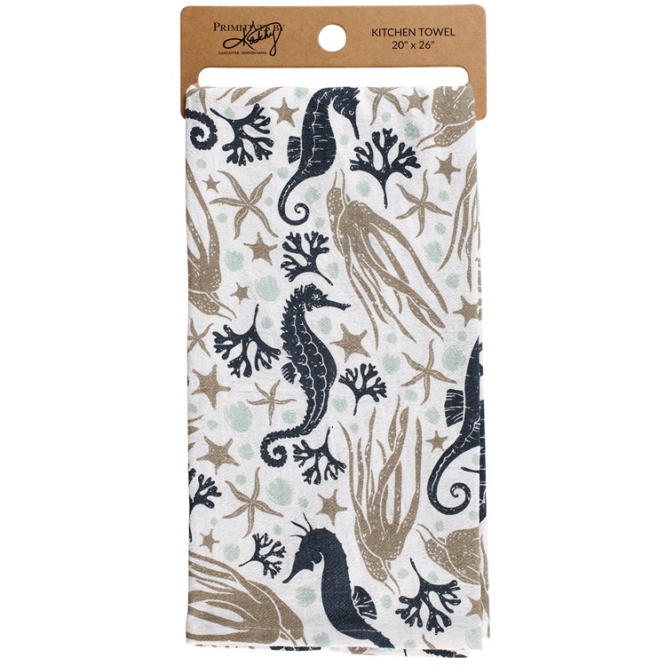 Seahorse Kitchen Towel - Cotton, Linen