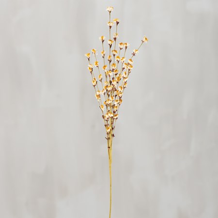 Gold Wildflower Pick - Paper, Plastic, Wire