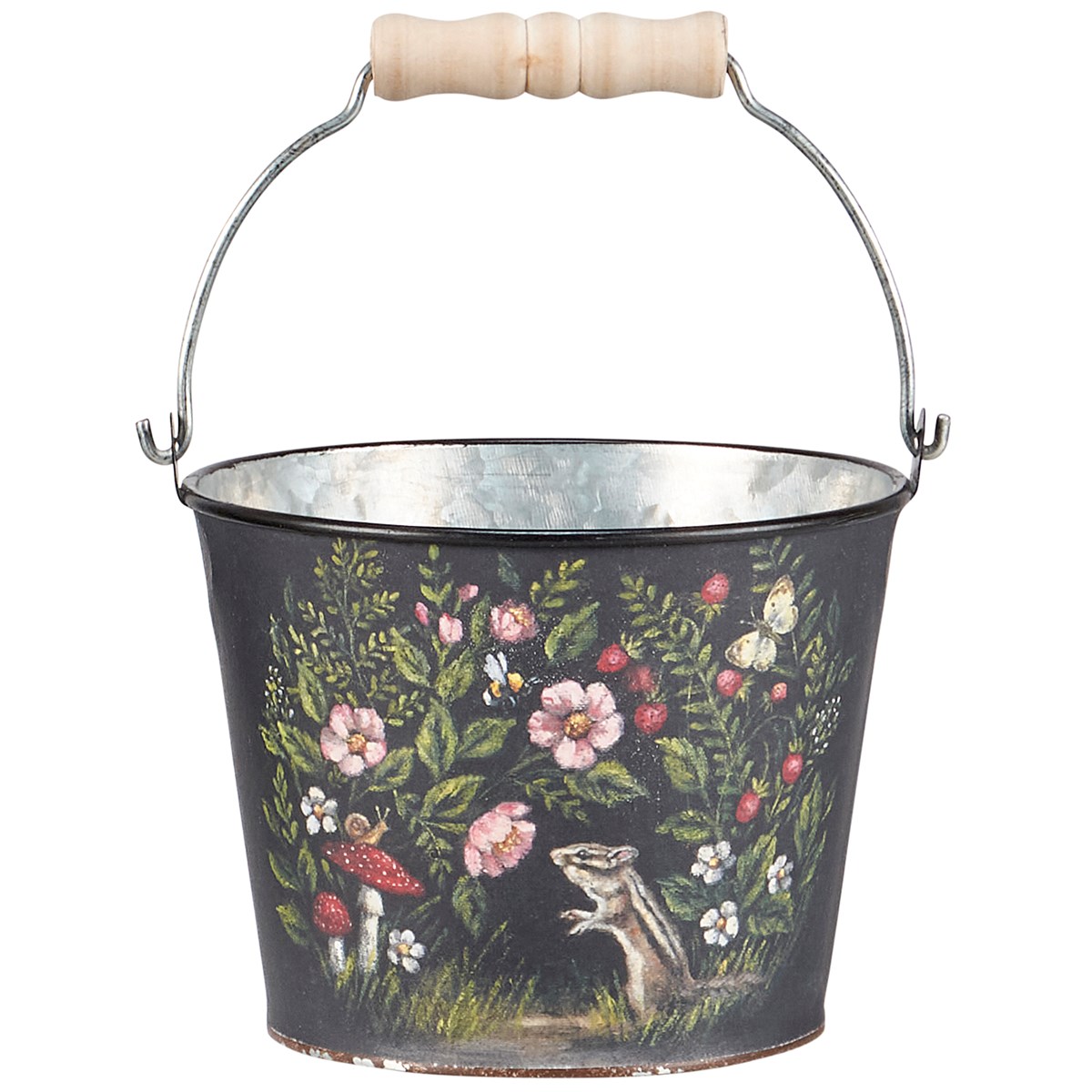 Woodland Spring Bucket Set - Metal, Paper, Wood