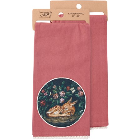 Woodland Fawn Kitchen Towel - Cotton