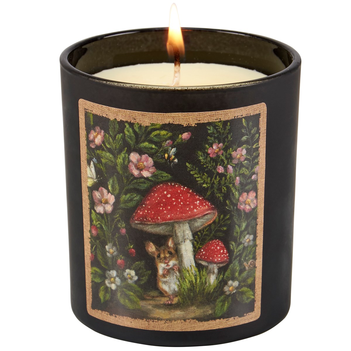 Woodland Mouse Jar Candle - Soy Wax, Glass, Cotton