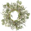 Daisy Mix Wreath - Fabric, Plastic, Wire, Paper