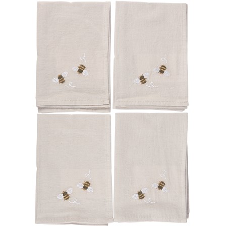Bee Napkin Set - Cotton, Linen