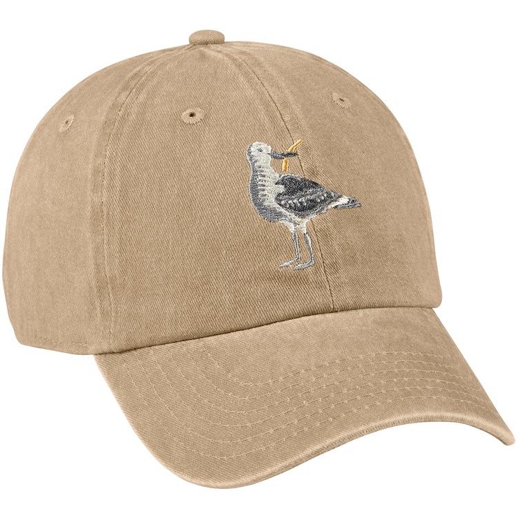 Bird With A Fry Baseball Cap - Cotton, Metal