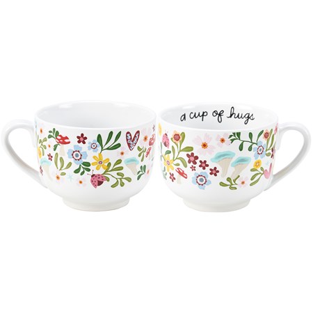 A Cup Of Hugs Mug - Stoneware