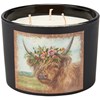 Floral Highland Jar Candle - Soy Wax, Glass, Cotton