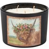 Floral Highland Jar Candle - Soy Wax, Glass, Cotton