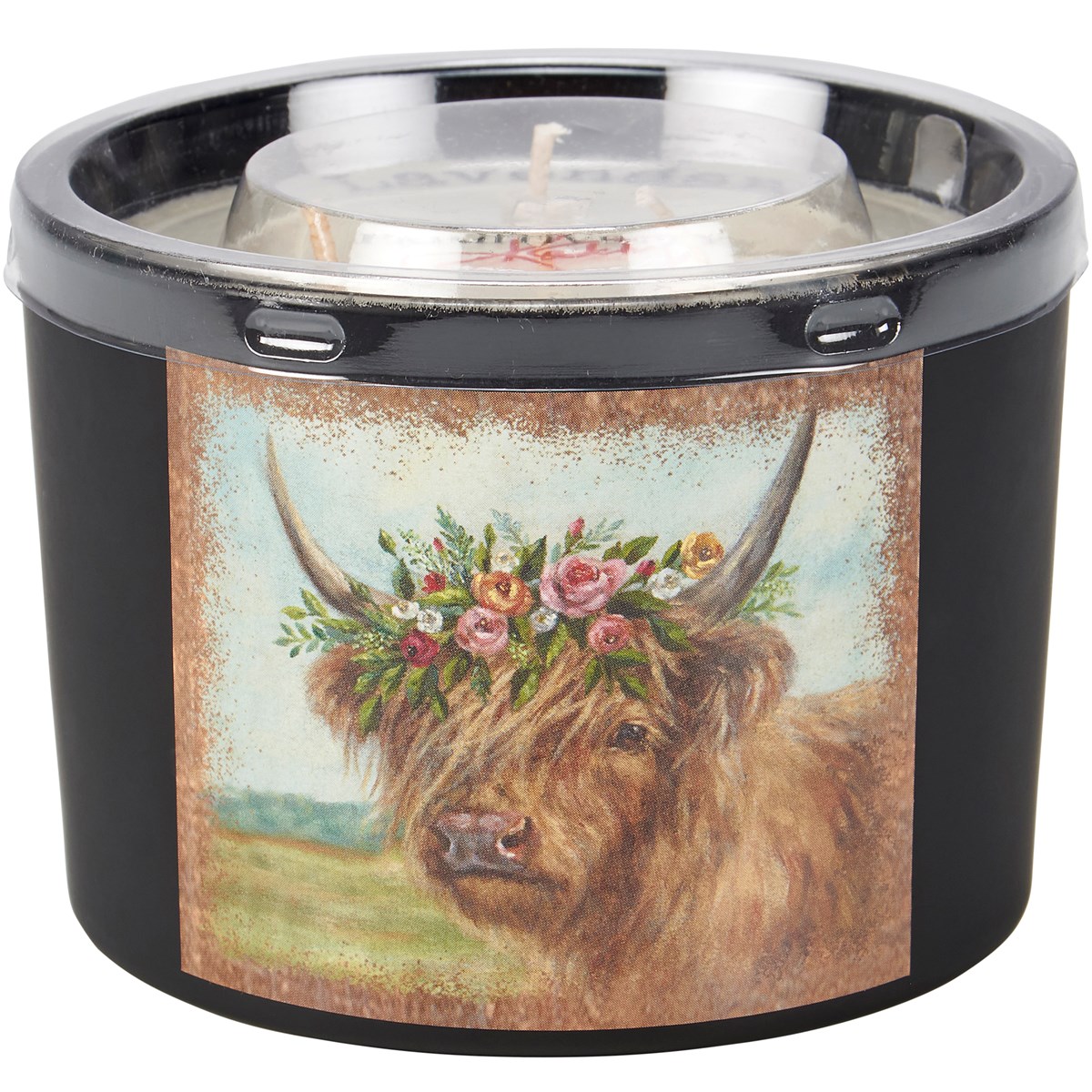 Floral Highland Candle - Soy Wax, Glass, Cotton