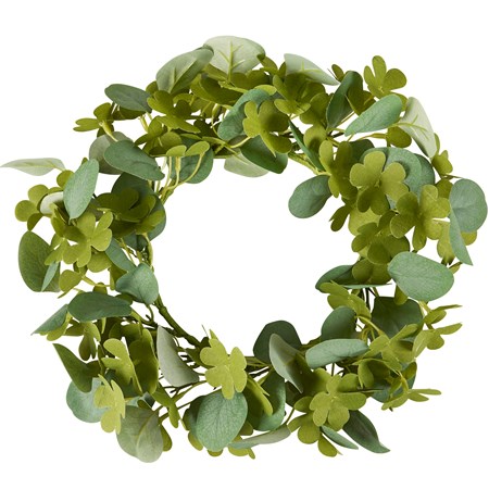 Clover Wreath - Fabric, Wire, Paper