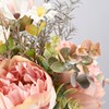 Pink Peony Mix Bouquet - Plastic, Fabric, Wire