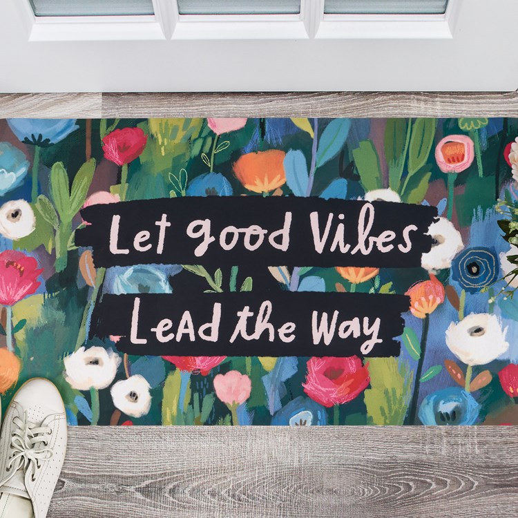 Good Vibes Rug - Polyester, PVC Skid-Resistant Backing
