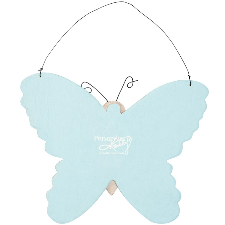 Butterfly Hanging Decor - Wood, Wire