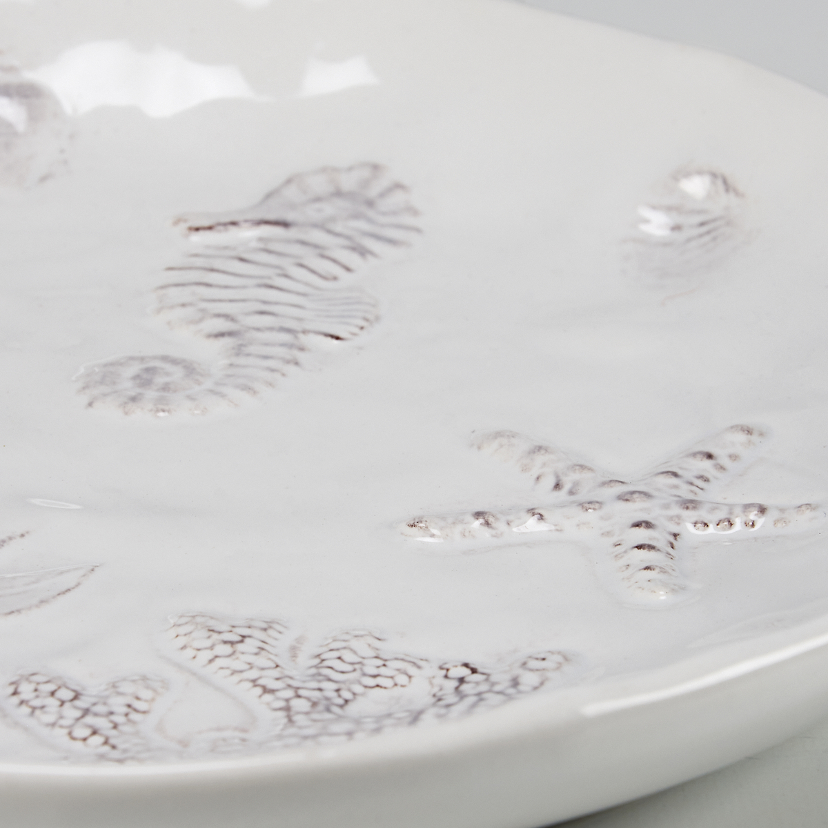 Embossed Beach Salad Plate | Primitives By Kathy