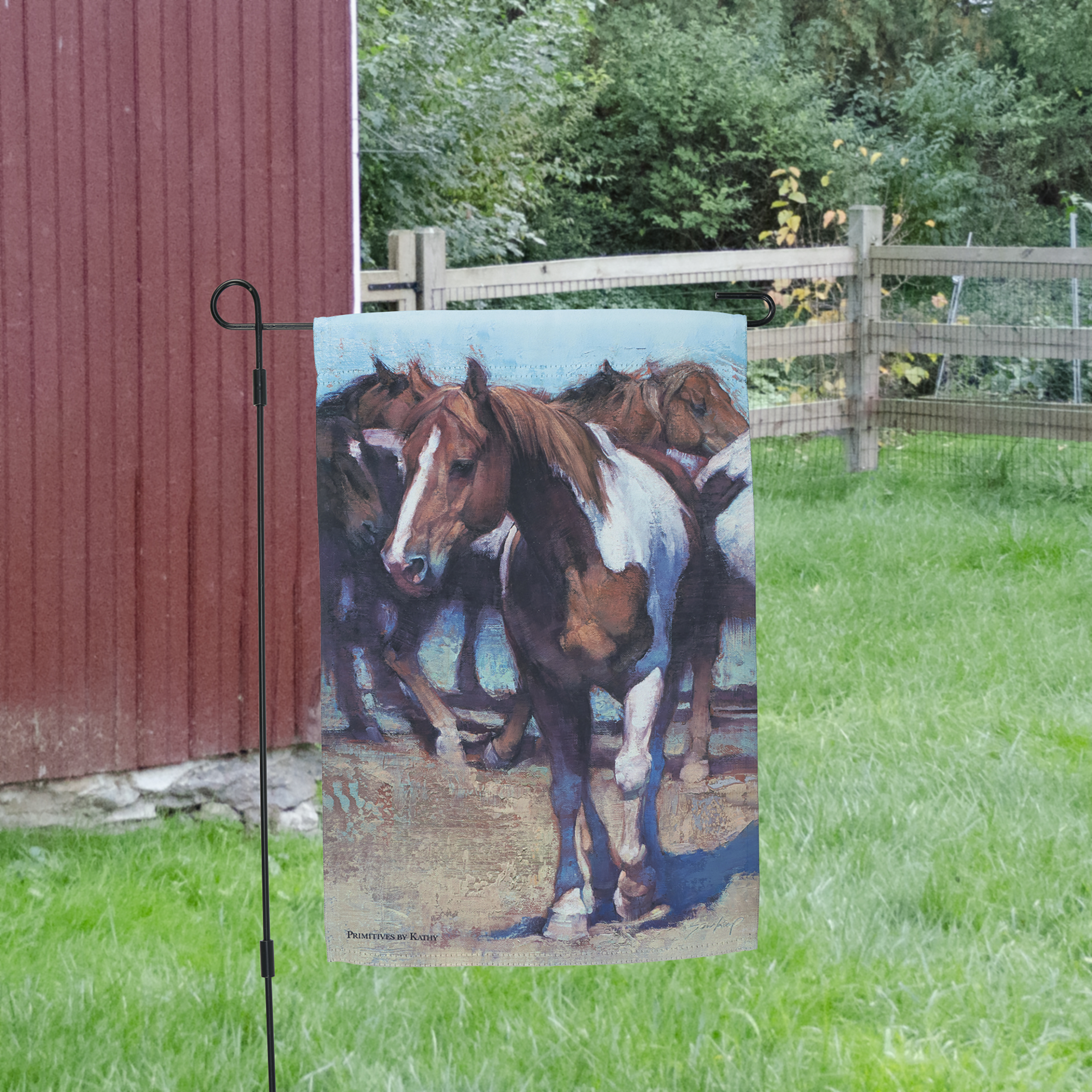 Painted Horse Garden Flag | Primitives By Kathy