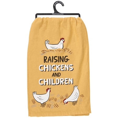Raising Chickens Kitchen Towel - Cotton