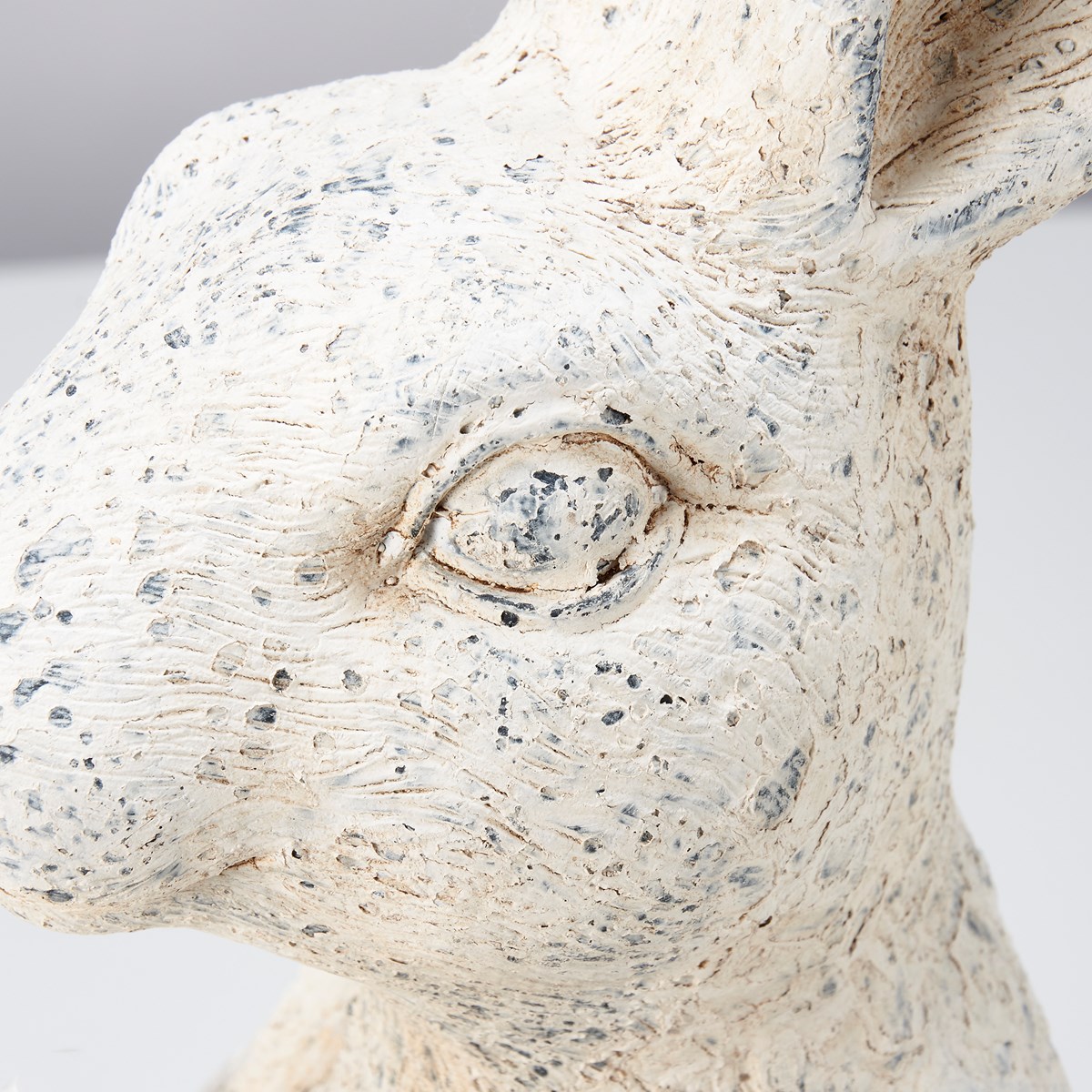 Bird Feeder Rabbit Figurine - Stoneware