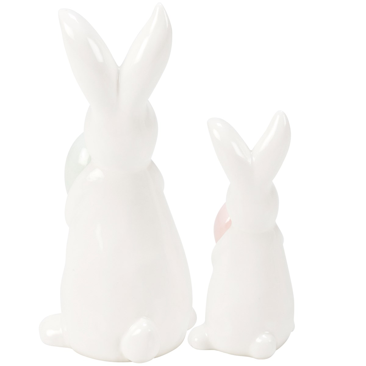 Easter Bunnies Figurine - Stoneware