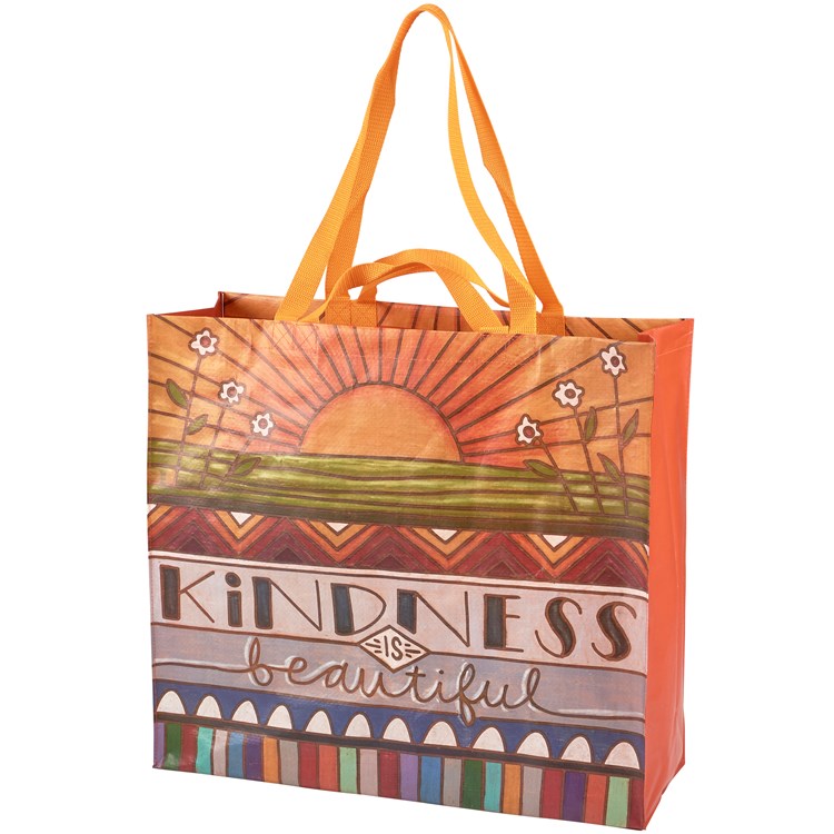 Kindness Shopping Tote - Post-Consumer Material, Nylon