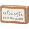 Celebrate Box Sign Mini - Wood