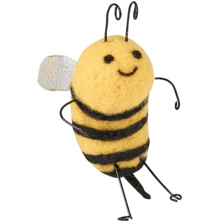 Bee Critter - Wool, Polyester, Foam, Wire