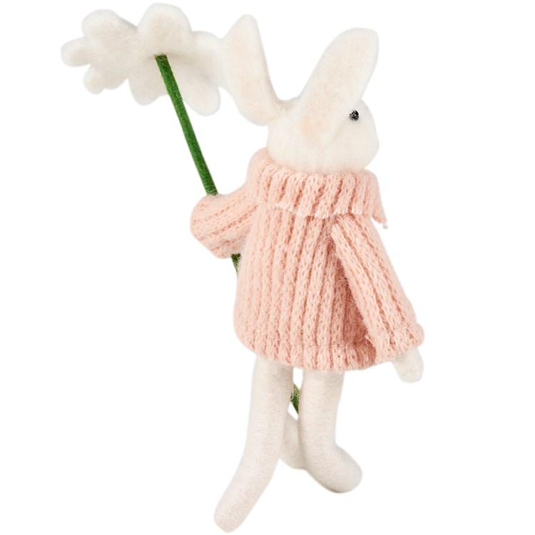Daisy Bunny Critter - Felt, Polyester, Plastic