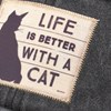 Life Is Better With A Cat Baseball Cap - Cotton, Metal