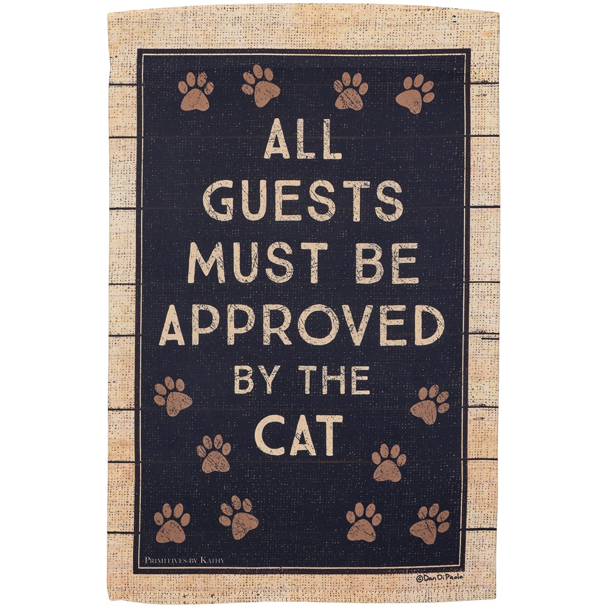 Approved By Cat Garden Flag - Polyester