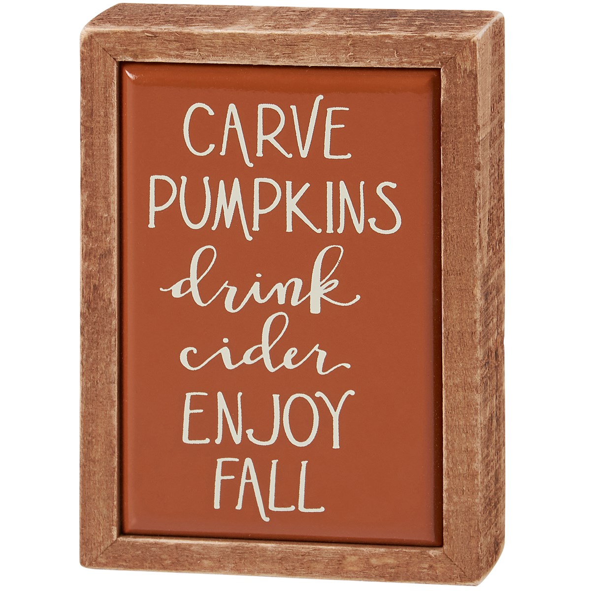 Enjoy Fall Box Sign Mini - Wood