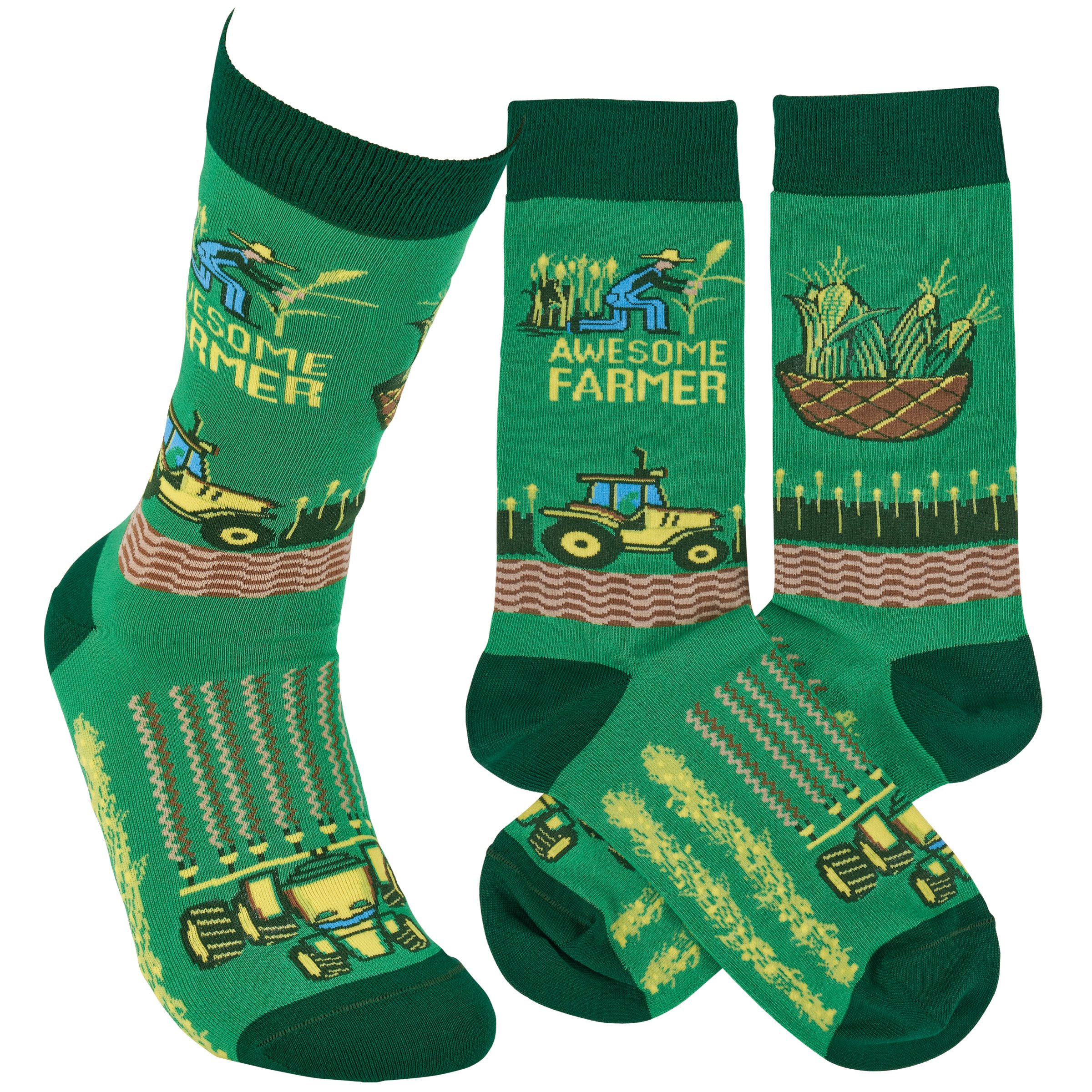 Awesome Farmer Socks | Primitives By Kathy