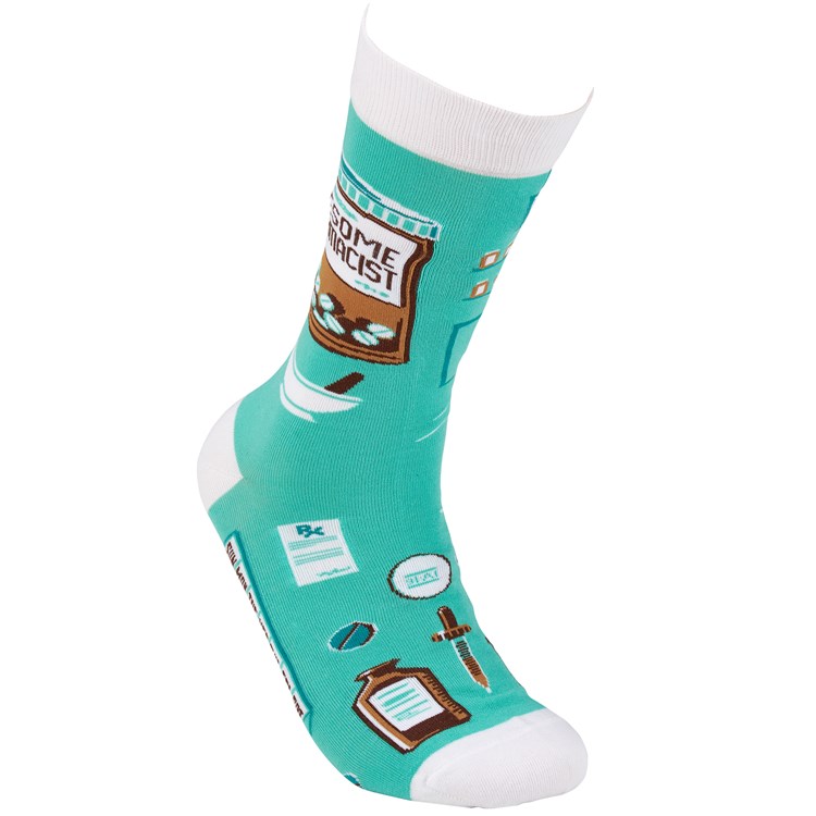 Awesome Pharmacist Socks - Cotton, Nylon, Spandex