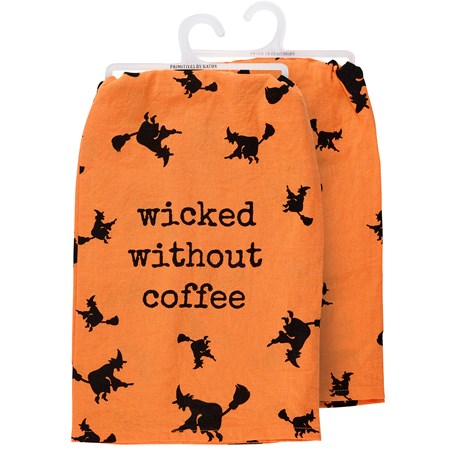 Wicked Without Coffee Kitchen Towel - Cotton