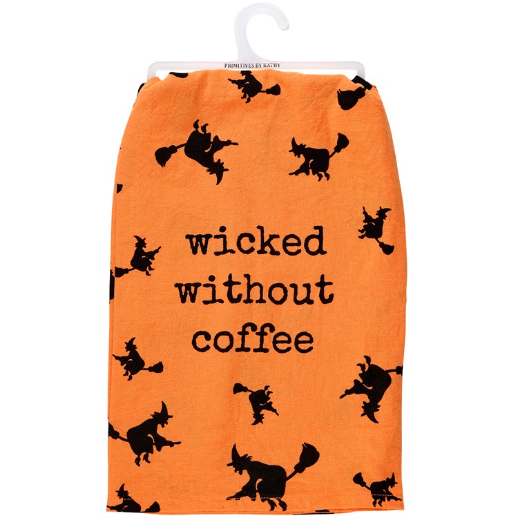Wicked Without Coffee Kitchen Towel - Cotton