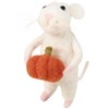 Mouse With Pumpkin Critter - Felt, Polyester, Plastic