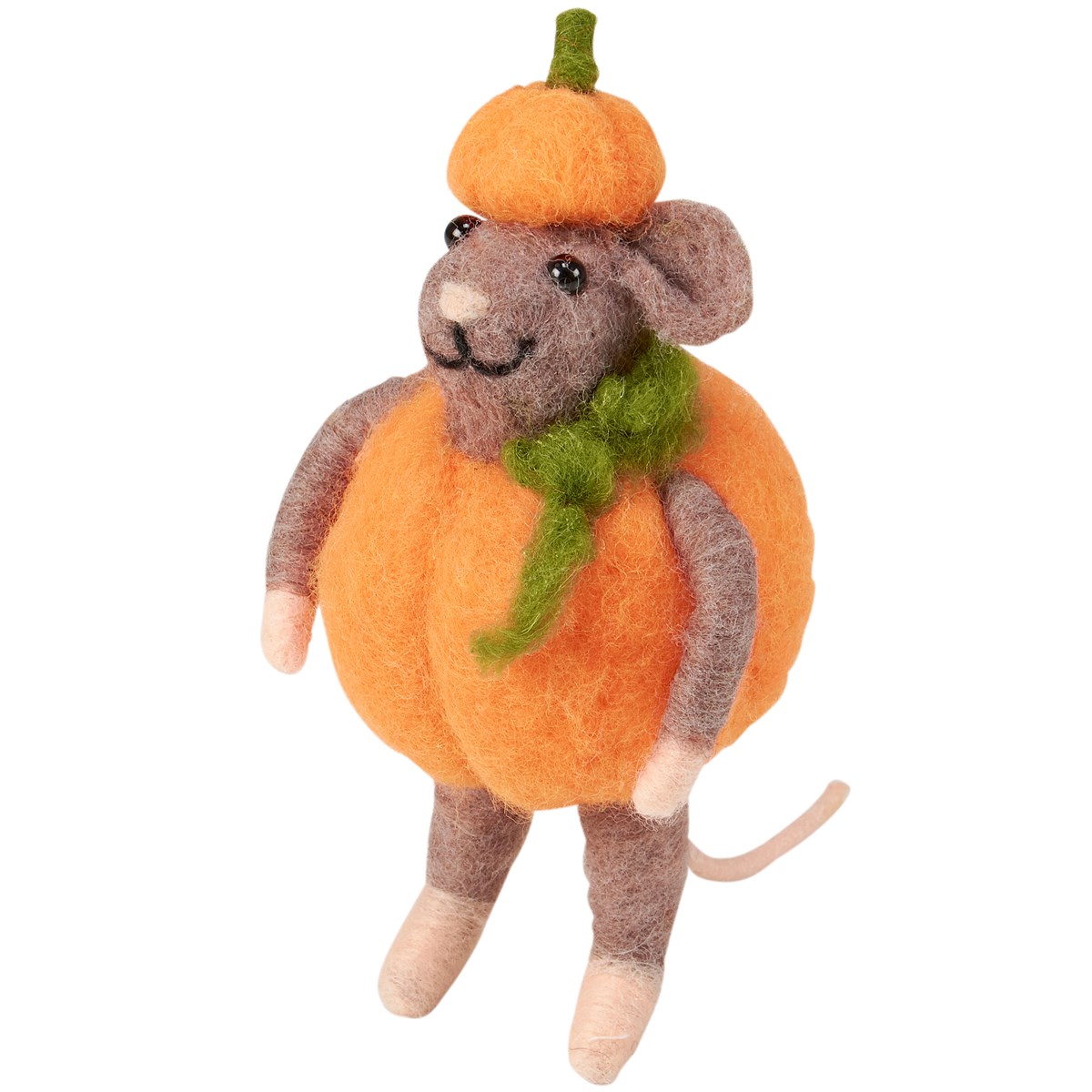 Mouse Pumpkin Critter - Felt, Polyester, Plastic