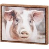 Pig Canvas Wall Art - Wood, Canvas