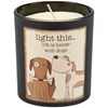 Better With Dogs Candle - Soy Wax, Glass, Cotton