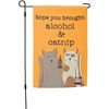 Alcohol And Catnip Garden Flag - Polyester