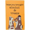 Alcohol And Treats Garden Flag - Polyester