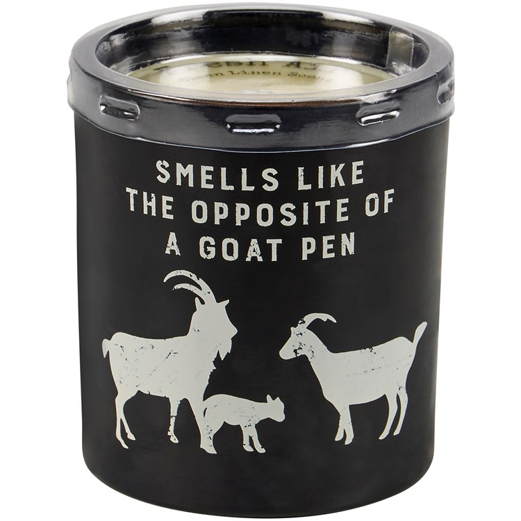 Goat Pen Candle - Soy Wax, Glass, Cotton