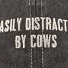 Distracted By Cows Baseball Cap - Cotton, Metal