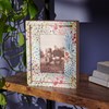 Mixed Florals Inset Box Frame - Wood, Glass