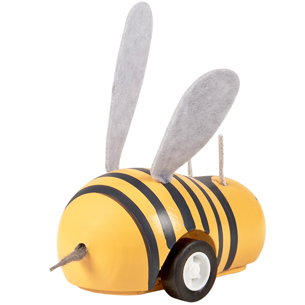 Bee Pull Back Toy - Wood, Plastic, Felt