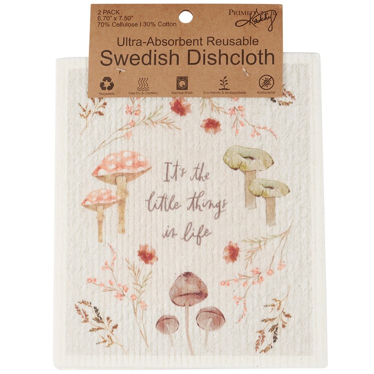 Little Things Swedish Dishcloth Set - Cellulose, Cotton