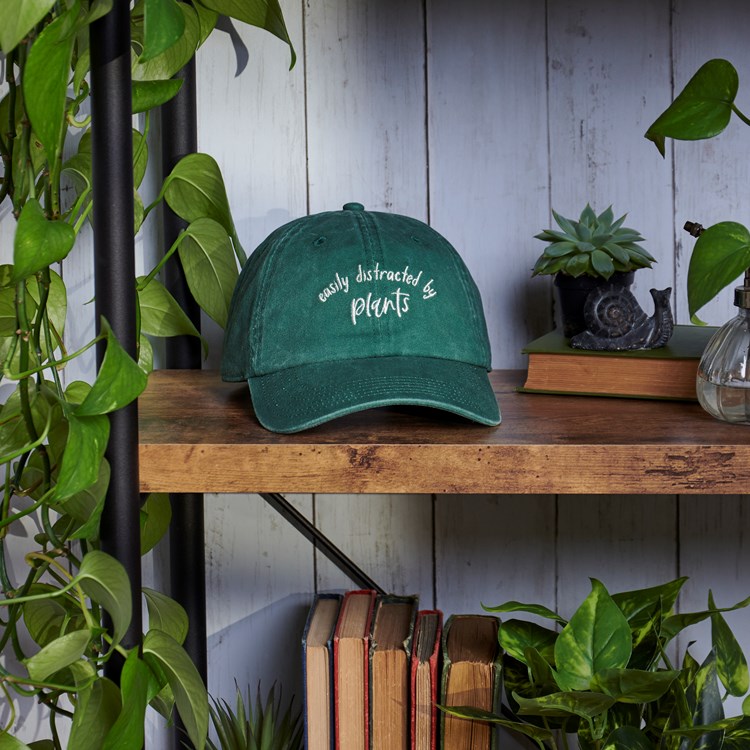 Distracted By Plants Baseball Cap - Cotton, Metal