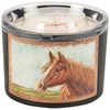 Horse Candle - Soy Wax, Glass, Cotton