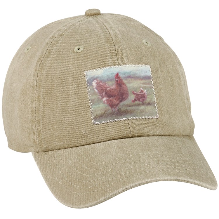 Chicken Baseball Cap - Cotton, Metal