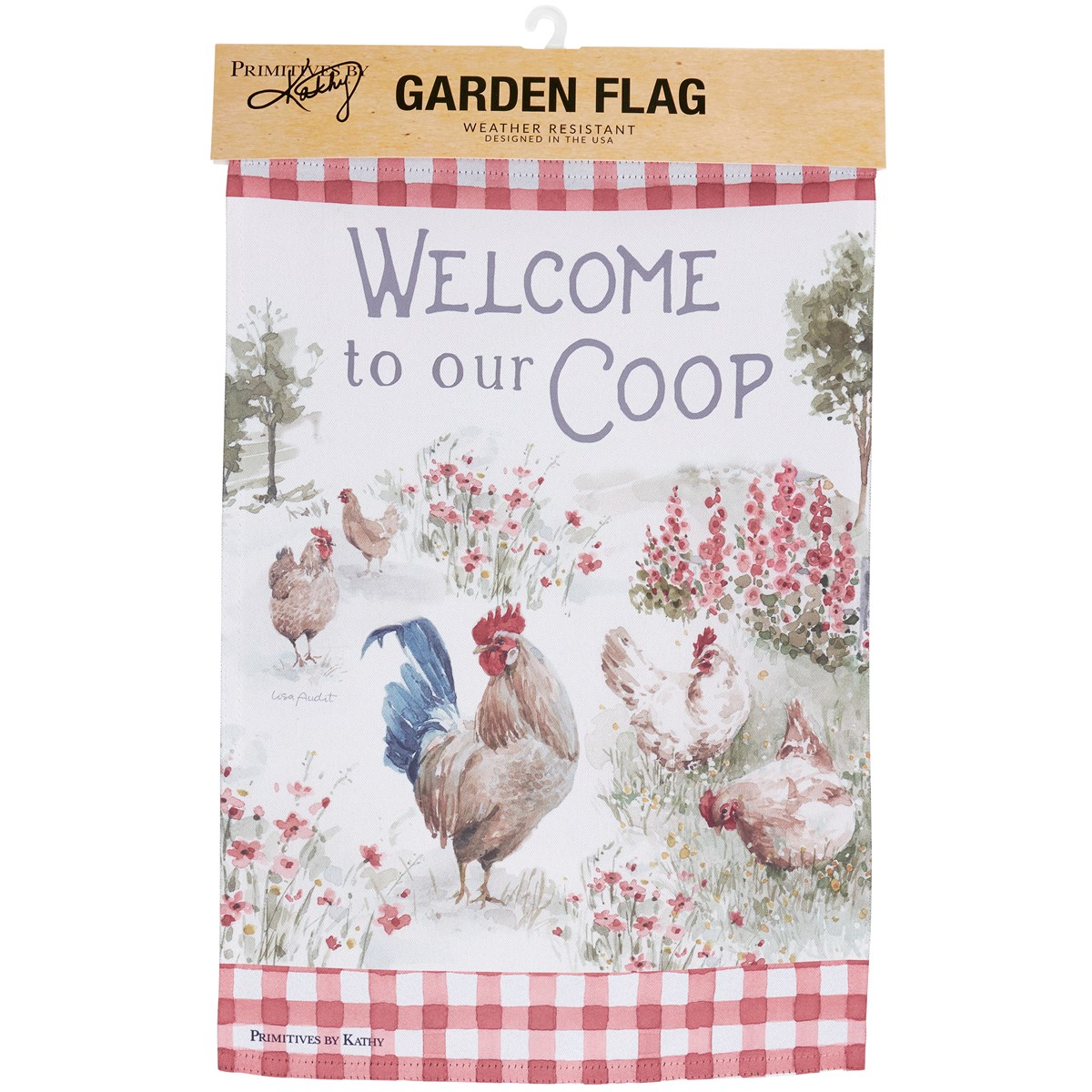 Welcome To Our Coop Garden Flag - Polyester