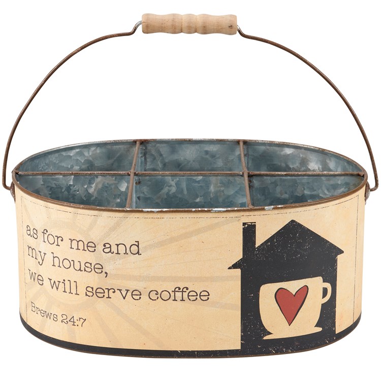 Serve Coffee Caddy - Metal, Paper, Wood